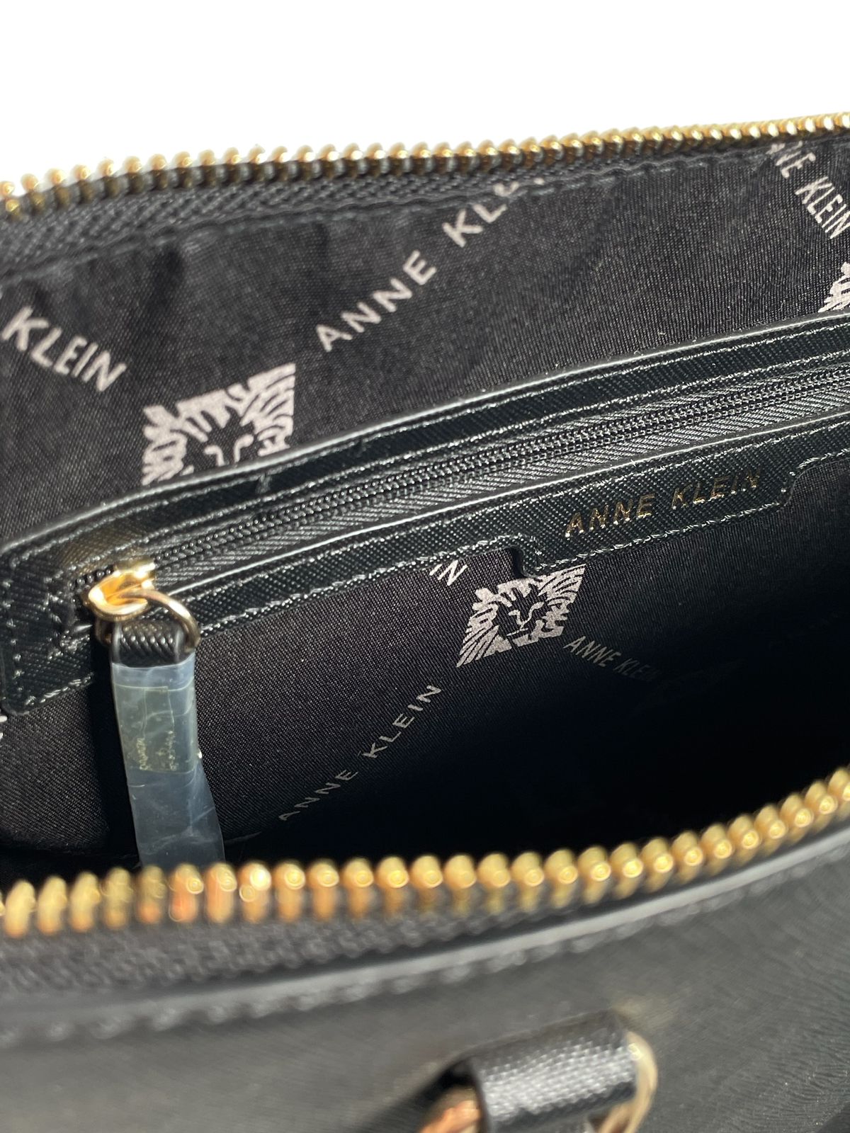 Bolsa Anne Klein Negro y Rosa con Monedero